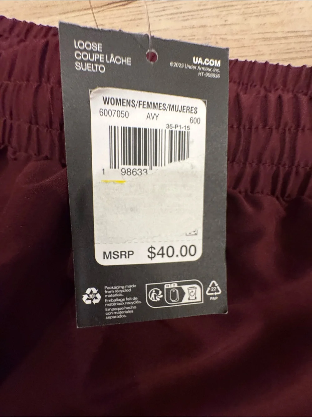 Under Armour Women's Burgundy Athletic Skort